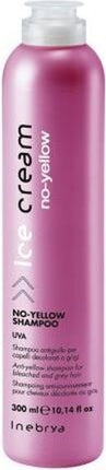 Inebrya - Ice Cream No Yellow Shampoo - Šampon pro melírované a šedivé vlasy - 300ml