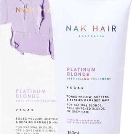 NAK - Blonde Range Platinum Blonde Anti-yellow Treatment Masker - Blond/grijs Haar/highlights 150ml