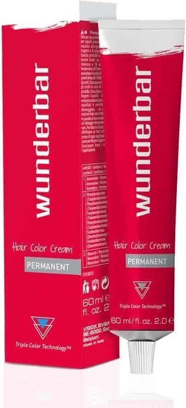 Wunderbar  Haarkleuring Crème Permanent 60ml - 07/4 Medium Blonde Copper / Mittelblond Kupfer