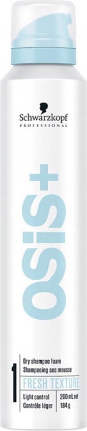 Schwarzkopf OSiS+ Fresh Texture - Dry Shampoo Foam - Droogshampoo vrouwen - Voor Normaal haar - 200 ml - Droogshampoo vrouwen - Voor Normaal haar