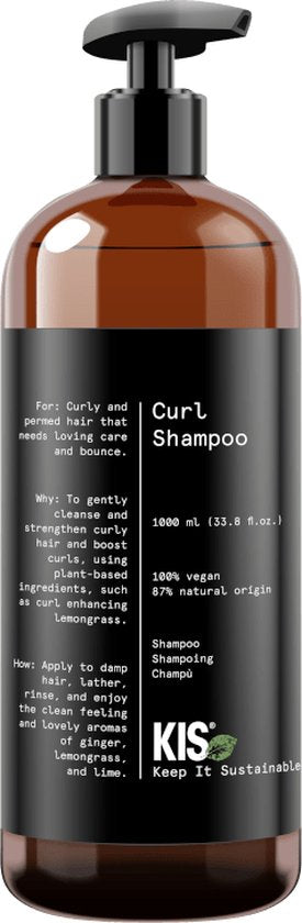 KIS Green Curl Shampoo 1000 ml - vrouwen - Voor