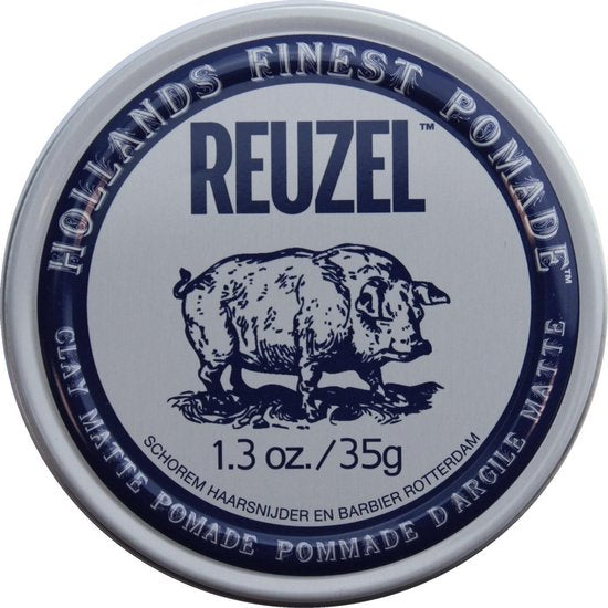 Reuzel - Hollands Finest Pomade Clay Matte Pomade Matte Hair Clay On Base Water 35G