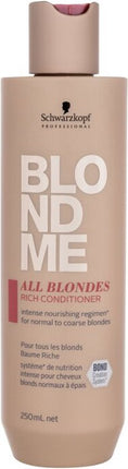Schwarzkopf BlondMe All Blondes Rich Conditioner 250 ML - vrouwen - Voor - Conditioner voor ieder haartype