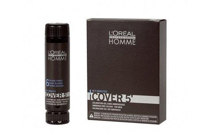Loreal Professionnel - Homme Cover 5 Gel Hair Color For Men 3 x 5 Light Brown -