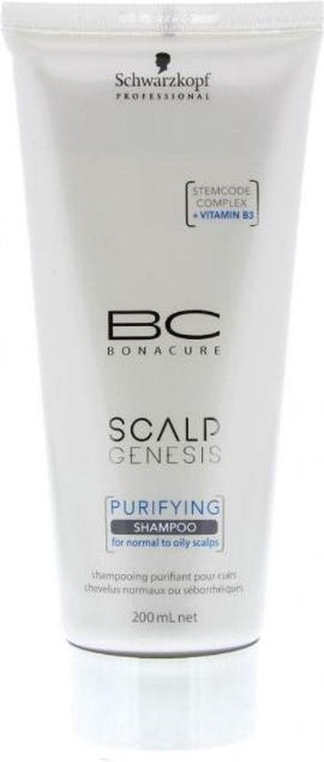 Schwarzkopf Bonacure Scalp Genesis Purifying shampoo 200ml - vrouwen - Voor Vet haar