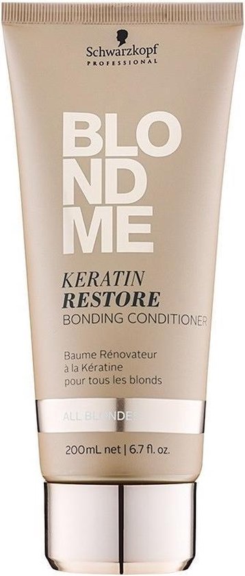 Schwarzkopf BlondMe Keratin Restore Vrouwen Professionele haarconditioner 200 ml