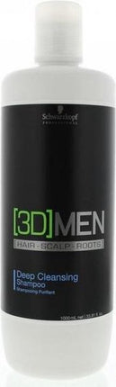 Schwarzkopf Professional - 3D Deep Cleansing Shampoo - Deep cleansing shampoo for men - 1000ml