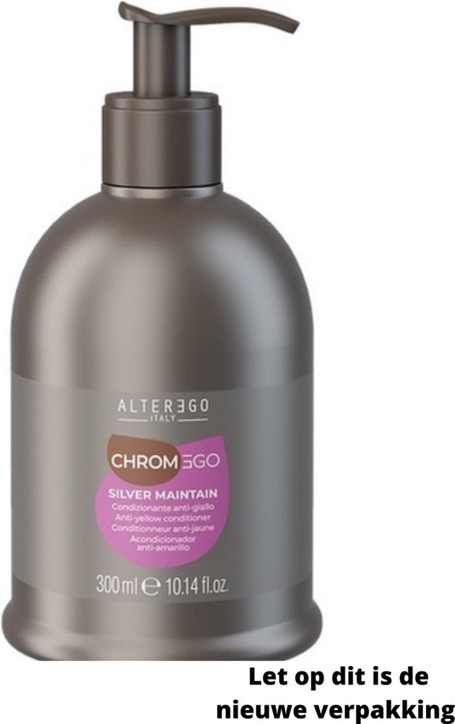 Silver Maintain Conditioner - Anti-Yellow Neutralizer - 300 ml - AlterEgo - Grijs haar/ geblondeerd haar/ Alter Ego conditioner silver