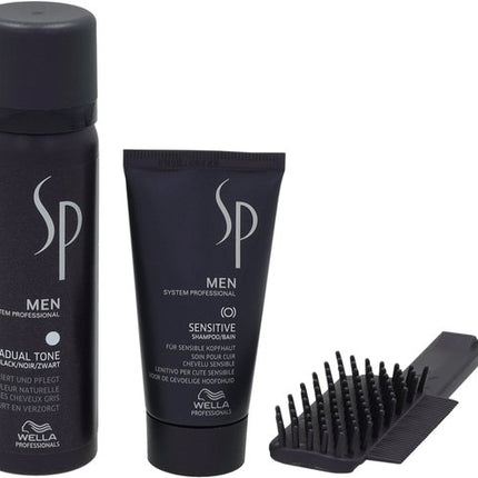 Wella SP Men Color Gradual Tone Black Mousse -90 ml