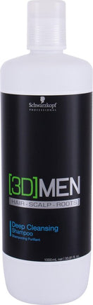 Schwarzkopf Professional - 3D Deep Cleansing Shampoo - Deep cleansing shampoo for men - 1000ml