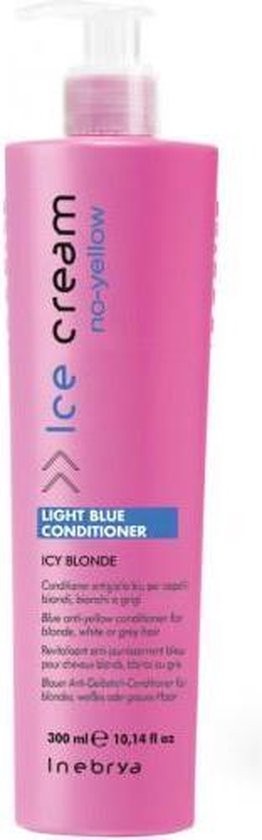 Inebrya - Ice Cream No-Yellow Light Blue Conditioner Blonde Hair Conditioner 300Ml