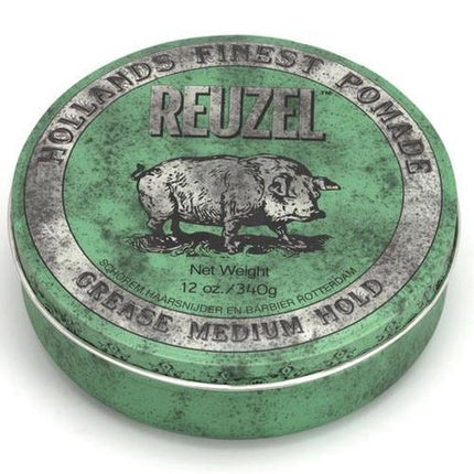 Reuzel Hf Pomade Grease Medium Hold - Green 340 gr
