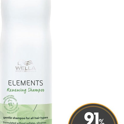 Wella Elements Renewing Shampoo 250ml - Normale shampoo vrouwen - Voor Alle haartypes