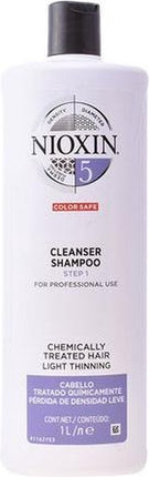 Nioxin System 5 Cleanser 300ml - Normale shampoo vrouwen - Voor Beschadigd haar/Droog haar/Gekleurd haar