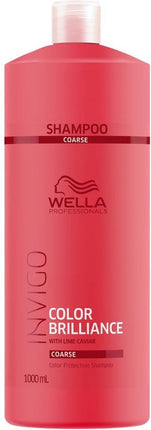 Wella Brilliance Shampoo weerbarstig haar -1000 ml - Normale shampoo vrouwen - Voor Alle haartypes