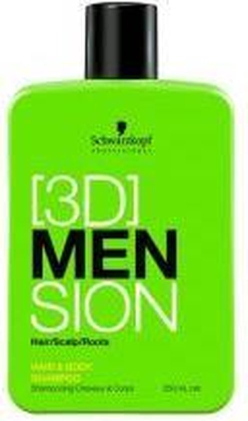 Schwarzkopf 3D Mension Hair & Body Shampoo 250 ml -  vrouwen - Voor Normaal haar