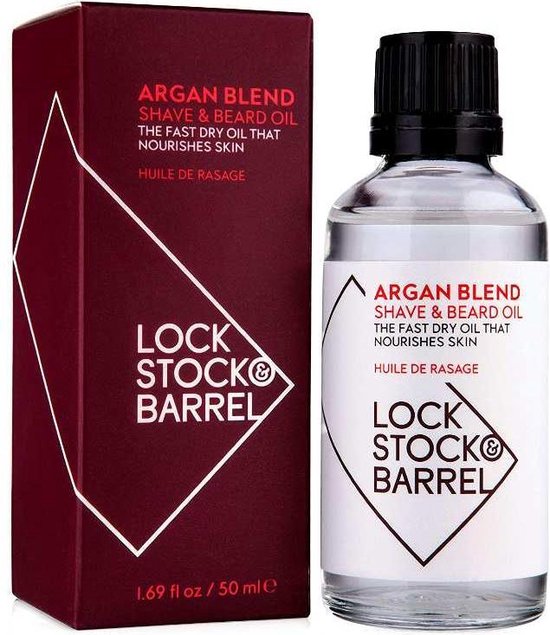 Lock Stock & Barrel Argan Blend Shave & Beard Oil 50ml