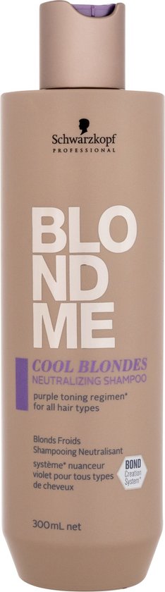 Schwarzkopf BlondMe Cool Blondes Neutralizing Shampoo 300ml - vrouwen - Voor