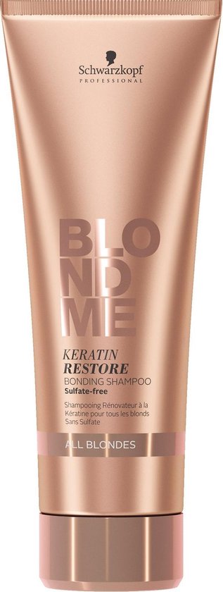 Schwarzkopf Professional - Renewing keratin shampoo for blonde hair BLONDME (Keratin Restore Bonding Shampoo) (L)