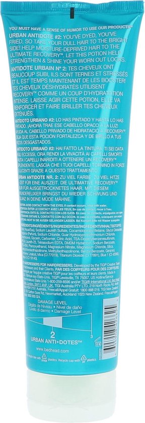 TIGI Bed Head Recovery Shampoo-250 ml - Normale shampoo vrouwen - Voor Alle haartypes