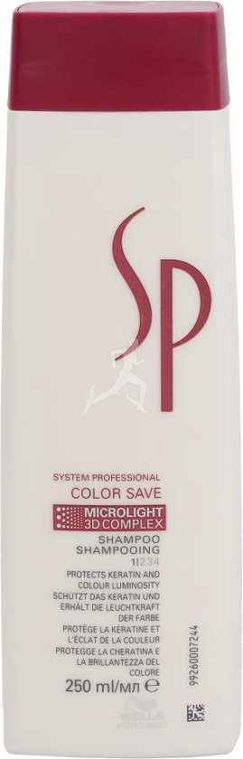 Wella SP Colour Save Shampoo-250 ml - Normale shampoo vrouwen - Voor Alle haartypes