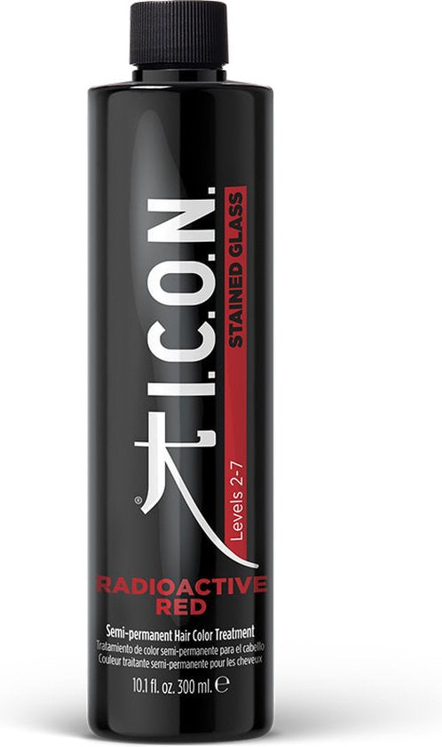 Esta (c) E Lauder Icon Stained Glass Semi Permanent Hair Color Radioactive Red 300ml