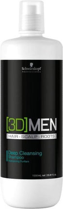 Schwarzkopf Professional - 3D Deep Cleansing Shampoo - Deep cleansing shampoo for men - 1000ml