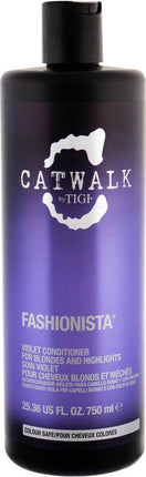 TIGI Catwalk Fashionista Violet Conditioner-750 ml -  vrouwen - Voor Grijs haar - Conditioner voor ieder haartype