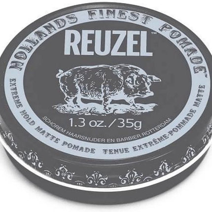 Reuzel - Hollands Finest Pomade Firmly Fixative Pomada On Water Base Black 35G