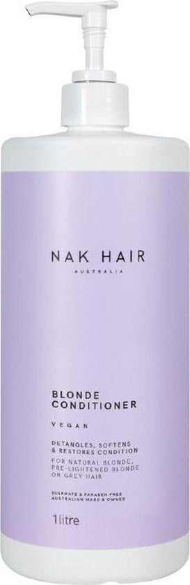 NAK Blonde Range Blonde Conditioner -1 ltr - Conditioner voor ieder haartype