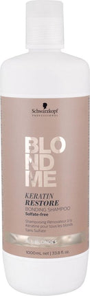 Schwarzkopf Blond Me Restore Bond Shampoo All 1000ml -  vrouwen - Voor