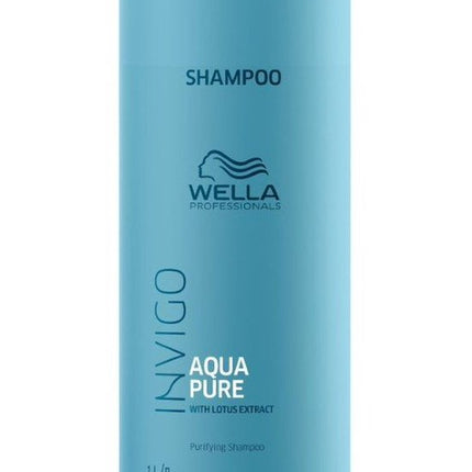 Wella Invigo Balance Aqua Pure Reinigende shampoo 1000 ml - Normale shampoo vrouwen - Voor Alle haartypes