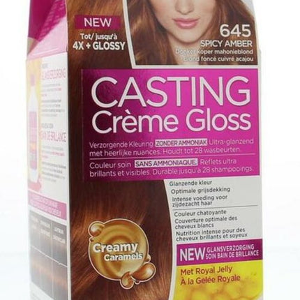 L'Oréal Paris Casting Crème Gloss Haarverf - 645 Donker koper mahonieblond