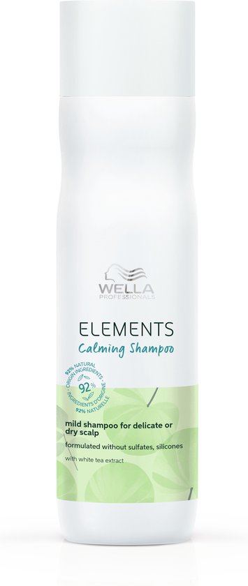 Wella Elements Calming Shampoo 250 ml - Normale shampoo vrouwen - Voor Alle haartypes