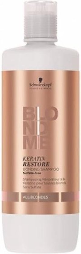 Schwarzkopf Blond Me Restore Bond Shampoo All 1000ml -  vrouwen - Voor