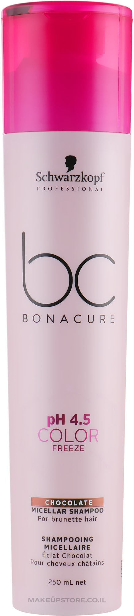 Schwarzkopf BC Color Freeze Chocolate Shampoo 250ml -  vrouwen - Voor Gekleurd haar