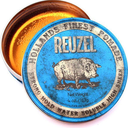Reuzel Blue Strong Hold Pomade Haarwax - 113g