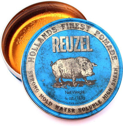 Reuzel Blue Strong Hold Pomade Haarwax - 113g