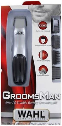 Wahl Groomsman Battery - Baardtrimmer - Draadloos - Zilver