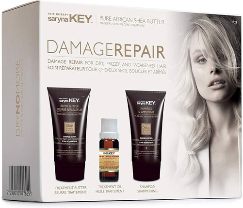 Saryna Key Care Set (Pure African Shea Shampoo, 40 ml, Shea Butter, 40 ml, Treatment Oil, 10 ml), 90 ml