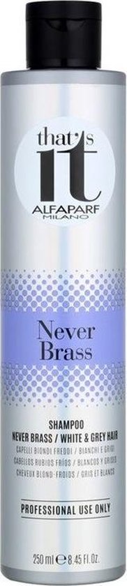 Alfaparf - That's It - Never Brass - Shampoo for Blondes, White & Grey Hair - 250 ml