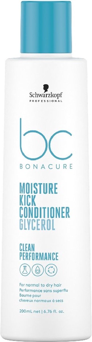 Schwarzkopf Bonacure Moisture Kick Conditioner 200ml - vrouwen - Voor - Conditioner voor ieder haartype
