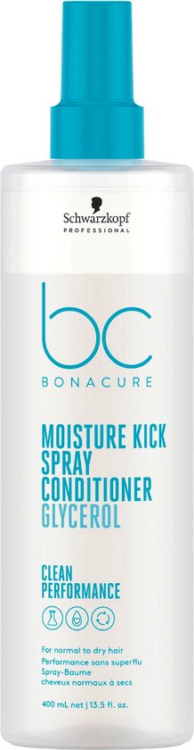 Schwarzkopf Bonacure Moisture Kick Spray Conditioner 400ml - Conditioner voor ieder haartype.