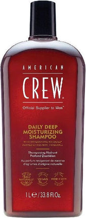 American Crew Daily Deep Moisturizing Shampoo-1000 ml - Normale shampoo vrouwen - Voor Alle haartypes