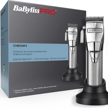 BaByliss Pro ChromeFX Silver Cord/cordless Clipper Tondeuse FX8700E