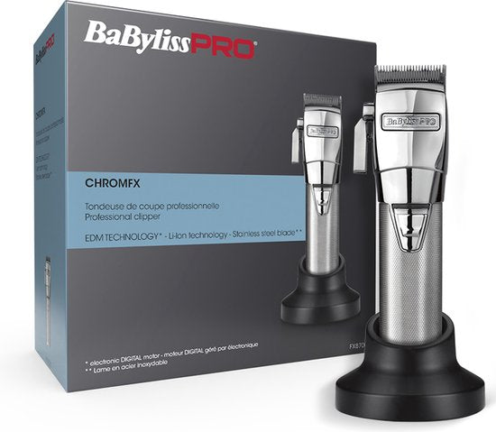 BaByliss Pro ChromeFX Silver Cord/cordless Clipper Tondeuse FX8700E