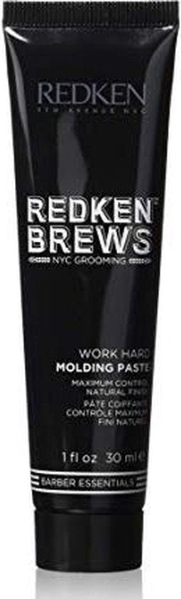 Redken Brews Work Hard Molding Paste Pasta Maximum Control/natural Finish 30ml