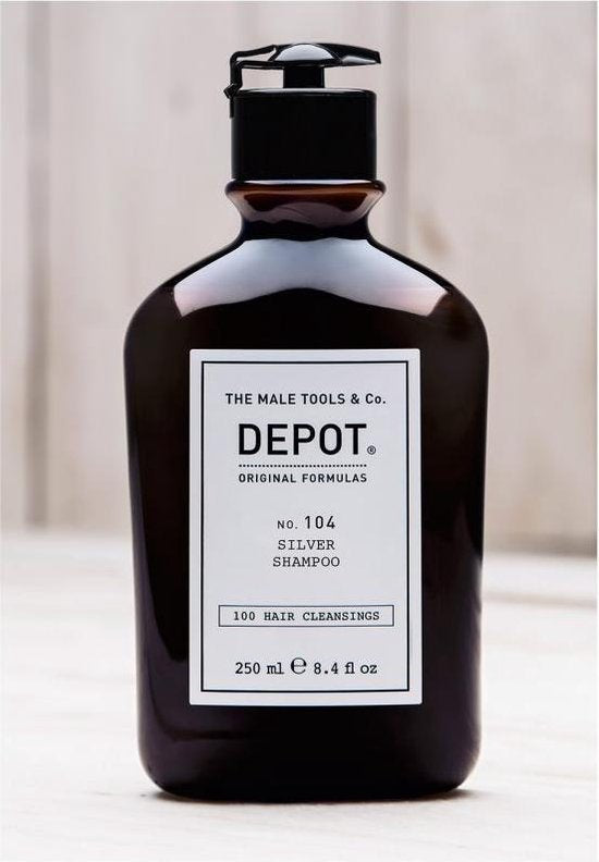 DEPOT 104 Silver Shampoo 250ml -  Voor Grijs haar