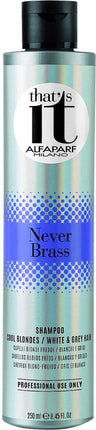 Alfaparf - That's It - Never Brass - Shampoo for Blondes, White & Grey Hair - 250 ml