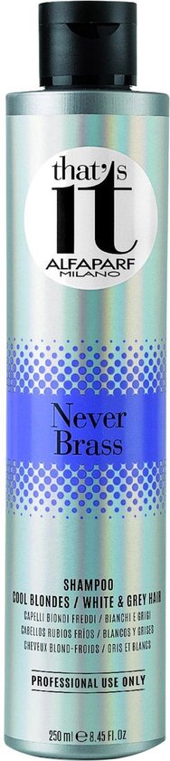 Alfaparf - That's It - Never Brass - Shampoo for Blondes, White & Grey Hair - 250 ml